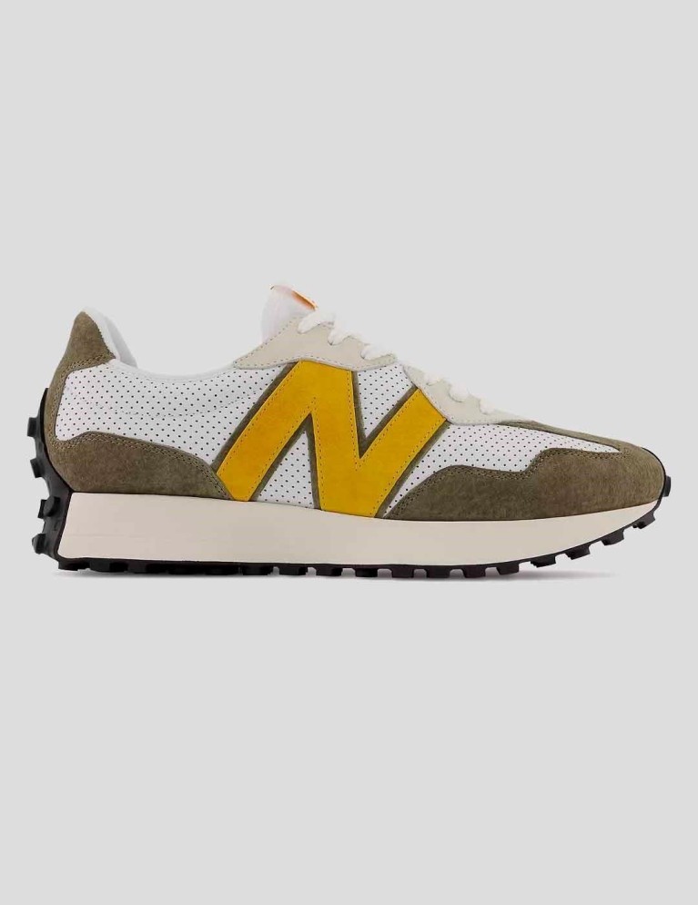 Zapatillas NEW BALANCE 327 po white/varsity gold